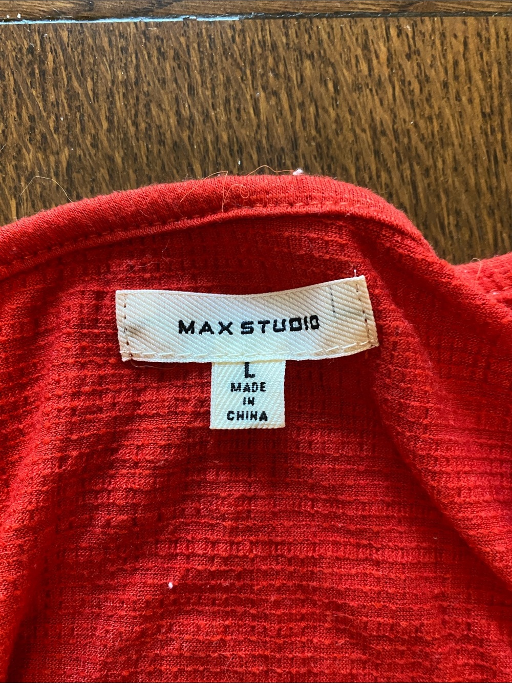 Max Studio Red Tiered Ruffle Casual Dress - Picture 2 of 3